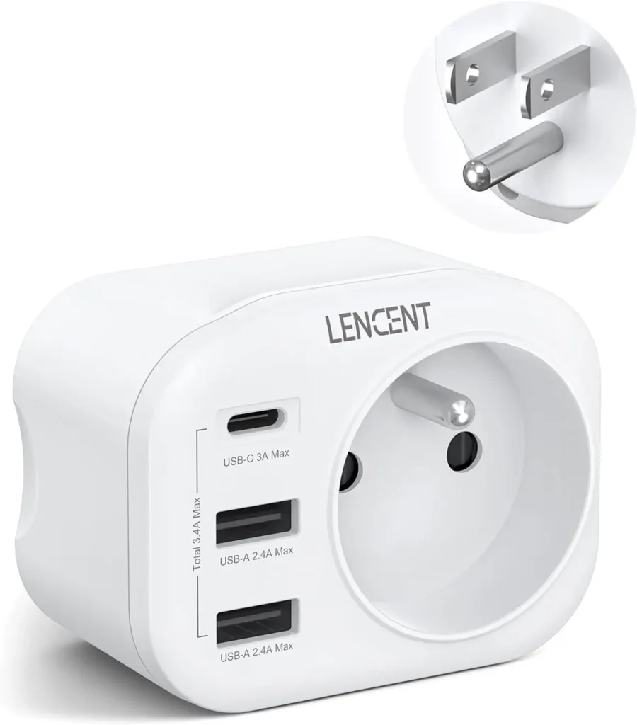 Adaptateur Lencent 4 en 1 vers prise B