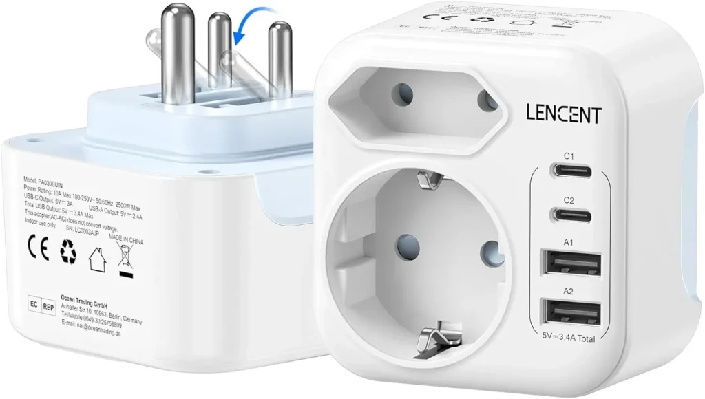 Adaptateur Lencent 6 en 1 vers prise D