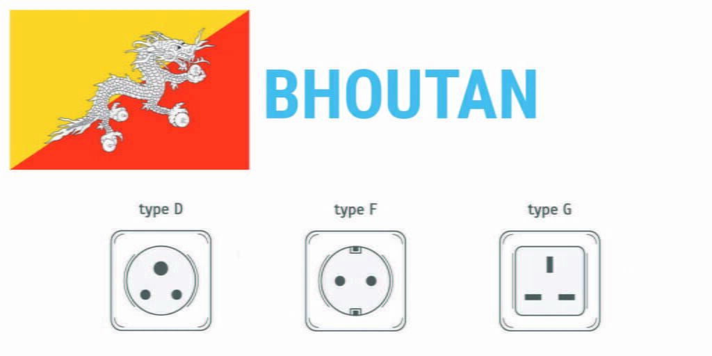 Prises électriques au Bhoutan