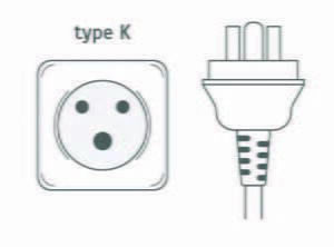 Prise électrique type K