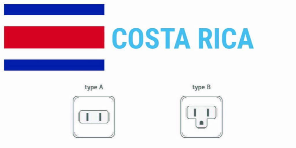 Prises électriques au Costa Rica