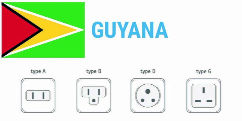 Prises électriques à Guyana