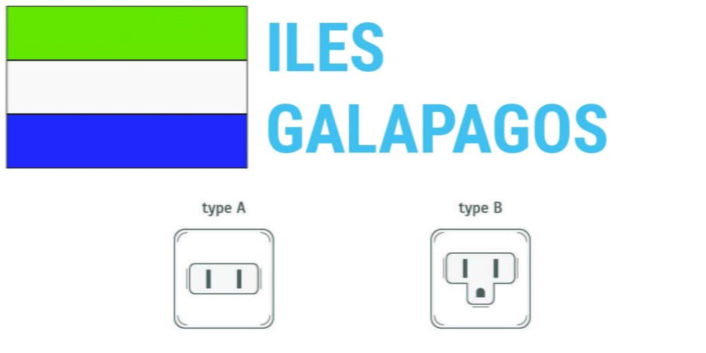 Prises électriques aux Iles Galapagos