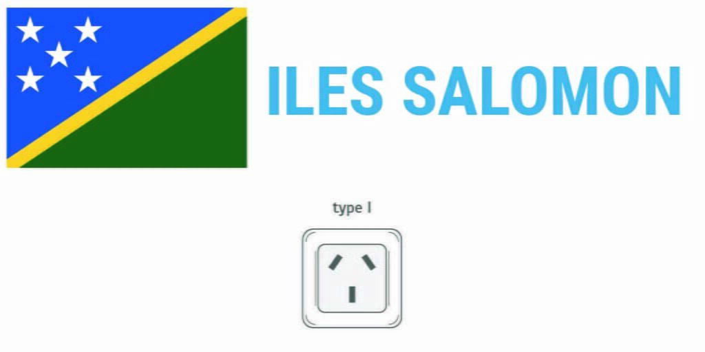 Prises électriques aux Iles Salomon