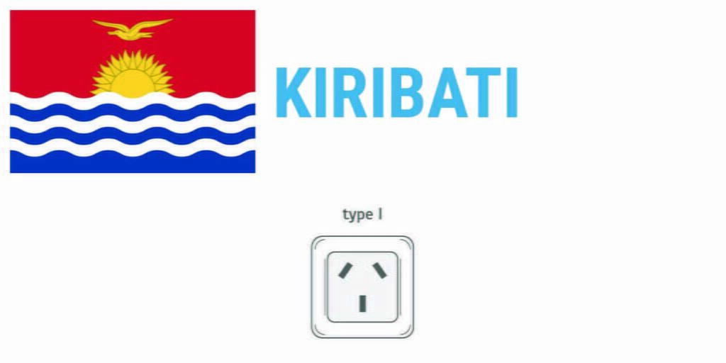 Prises électriques au Kiribati