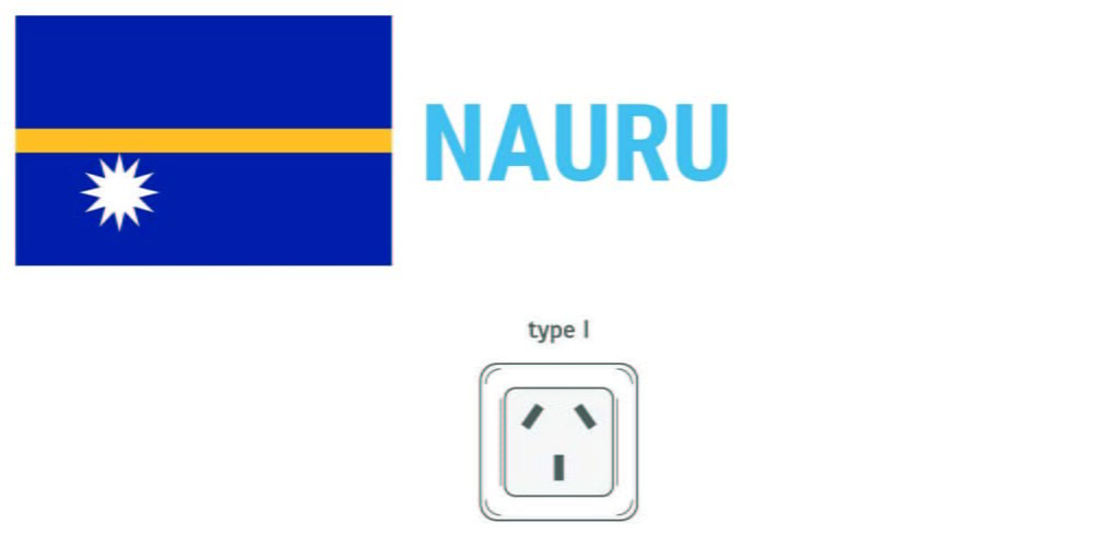 Prises électriques à Nauru
