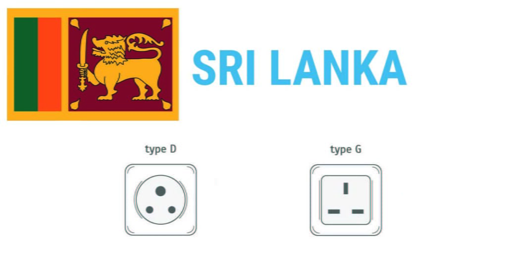 Prises électriques au Sri Lanka